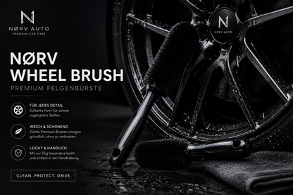 NØRV Precision Wheel Brush – Premium Felgenbürste